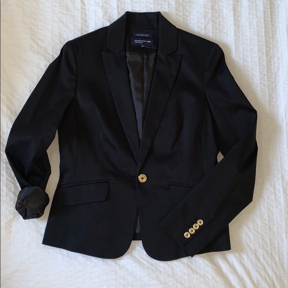 Jones New York | Signature Stretch Black Blazer